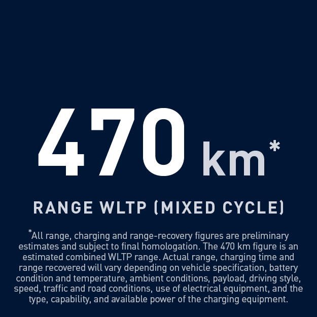 470km range