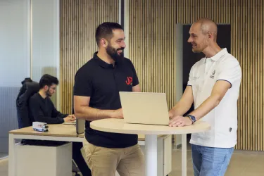 Customer at the Renault Trucks office